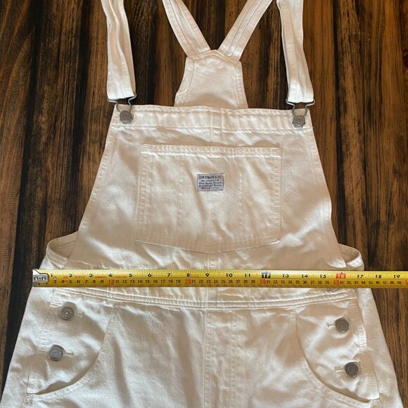 Levi's Utility Shortalls, White, Medium - Picture 5 of 7